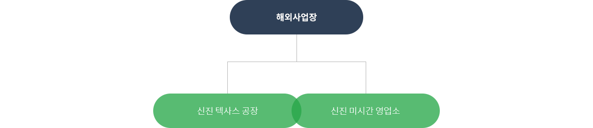 해외사업장 : 신진 텍사스 공장, 신진 미시건 영업소